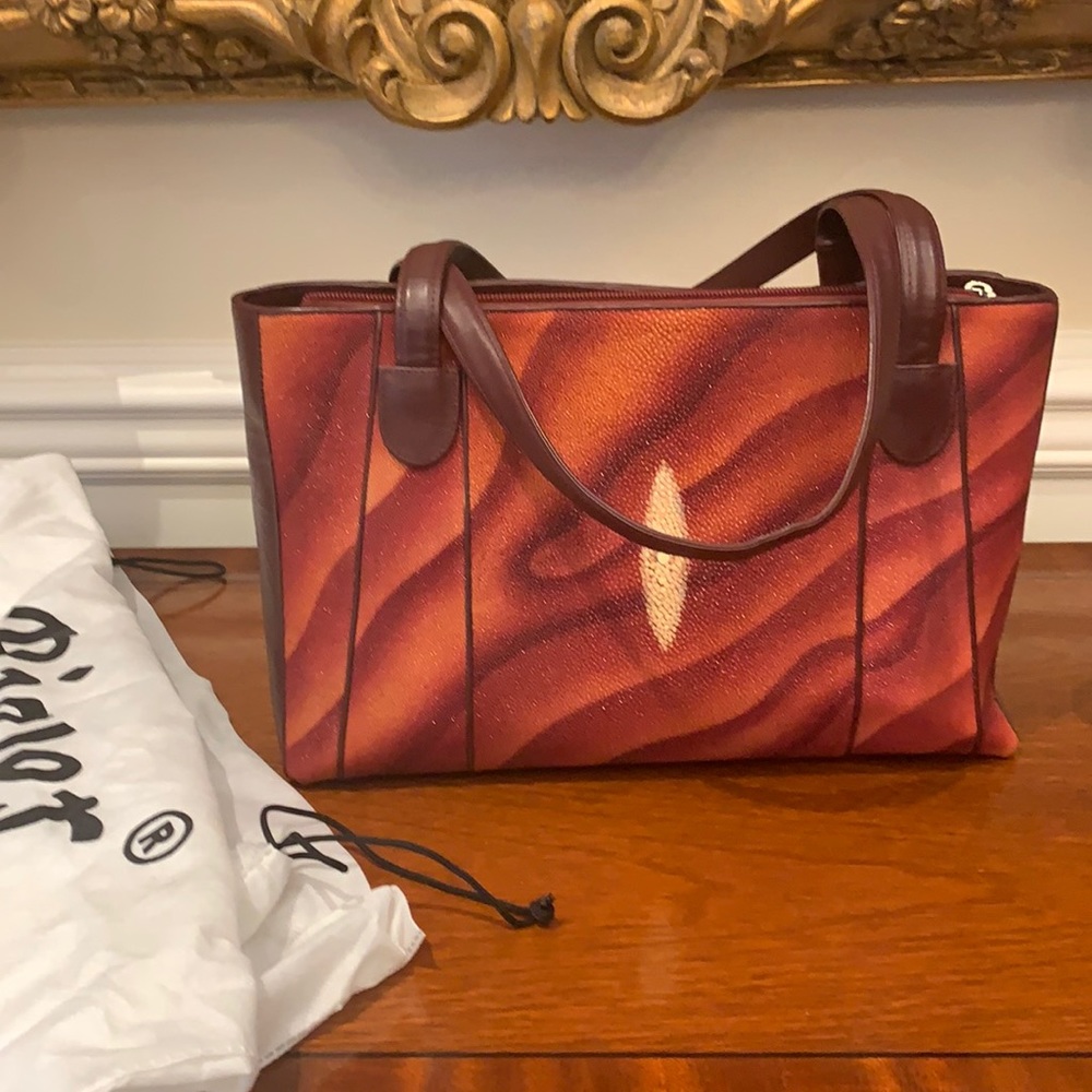 River  real stingray leather bag